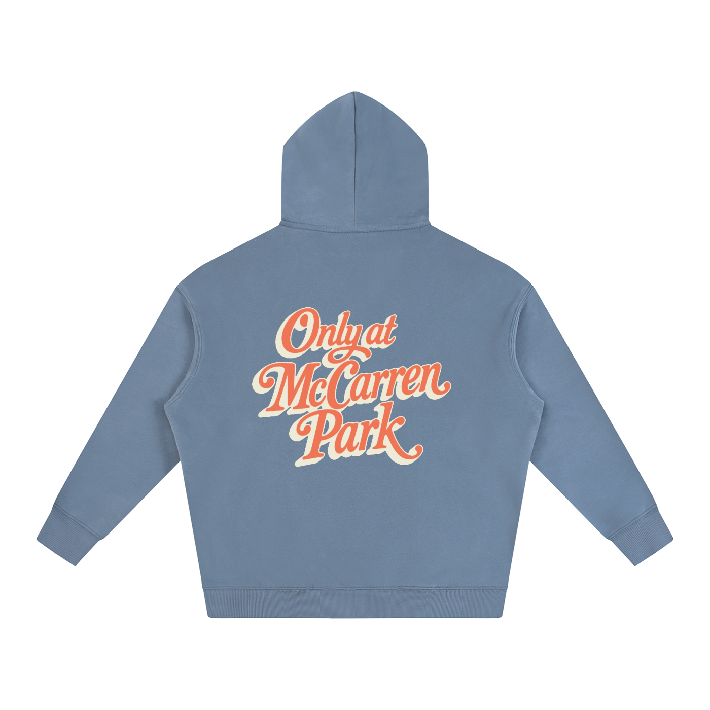 Only At McCarren (Orange) Oversize Fleeced Hoodie