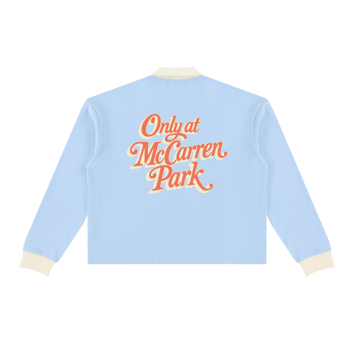 Only at McCarren (Orange Lettering) Baseball Long Sleeve Sweatshirt
