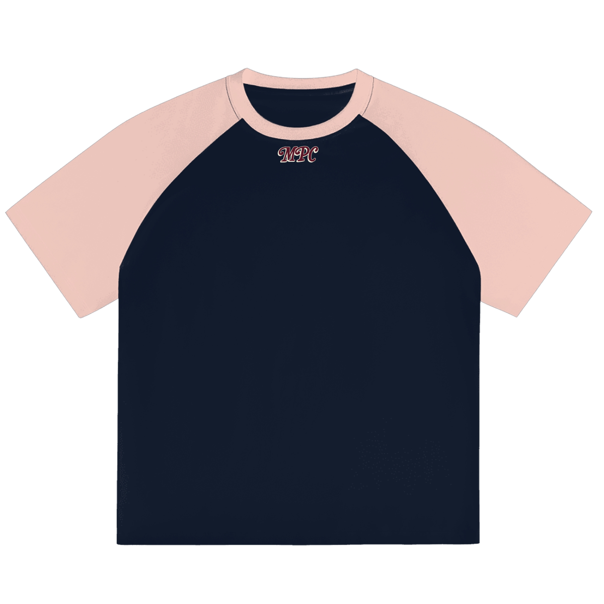 Only at McCarren (Maroon Lettering) Color-Blocked Baseball T-Shirt