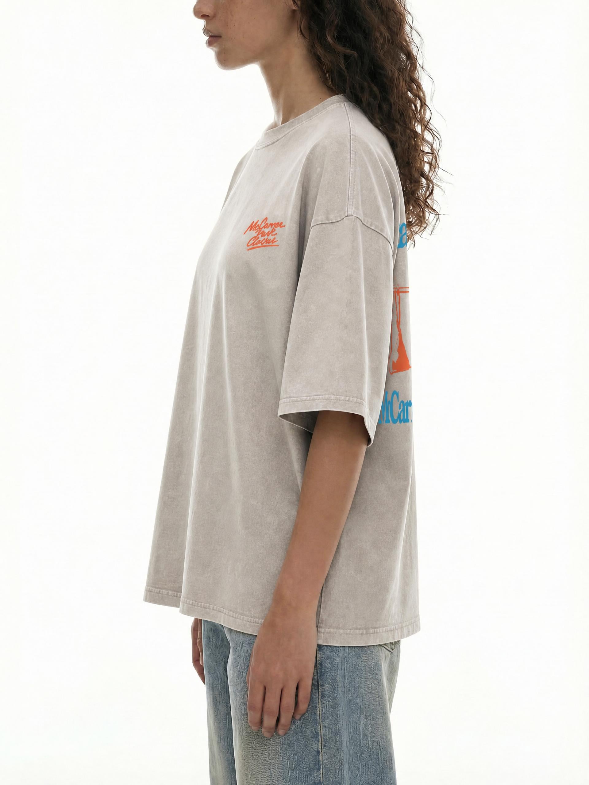 Let's Tan At McCarren Snow-Washed Tee