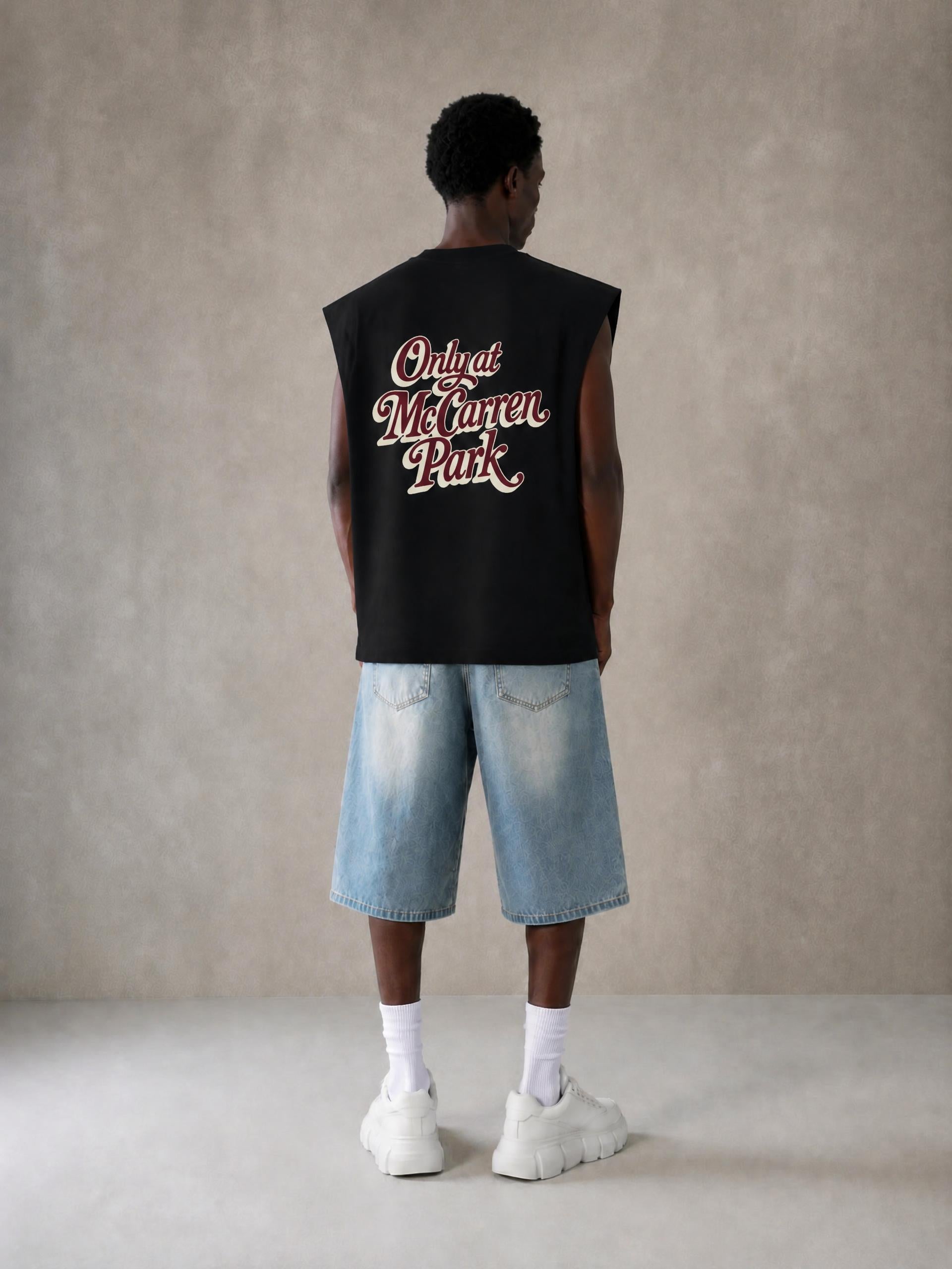 Only At McCarren (Maroon Lettering) Muscle-y Cotton Tank Top