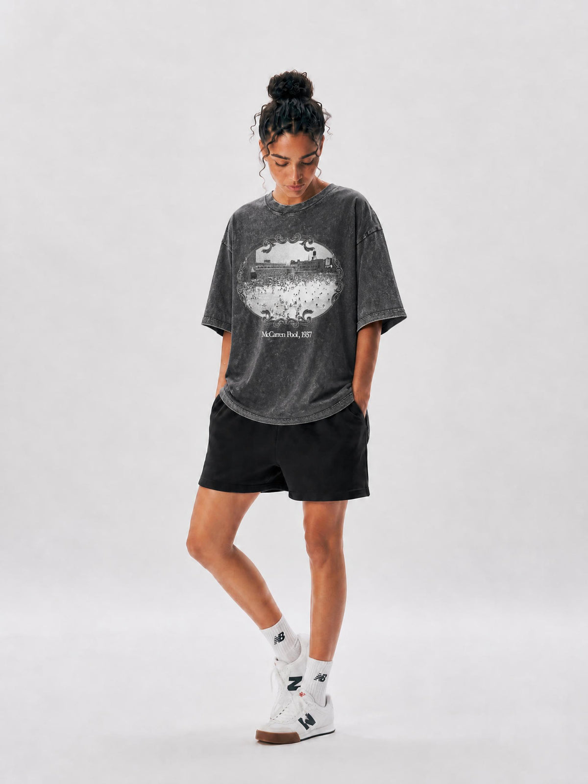 McCarren Pool OVERSIZED Snow-Washed Tee
