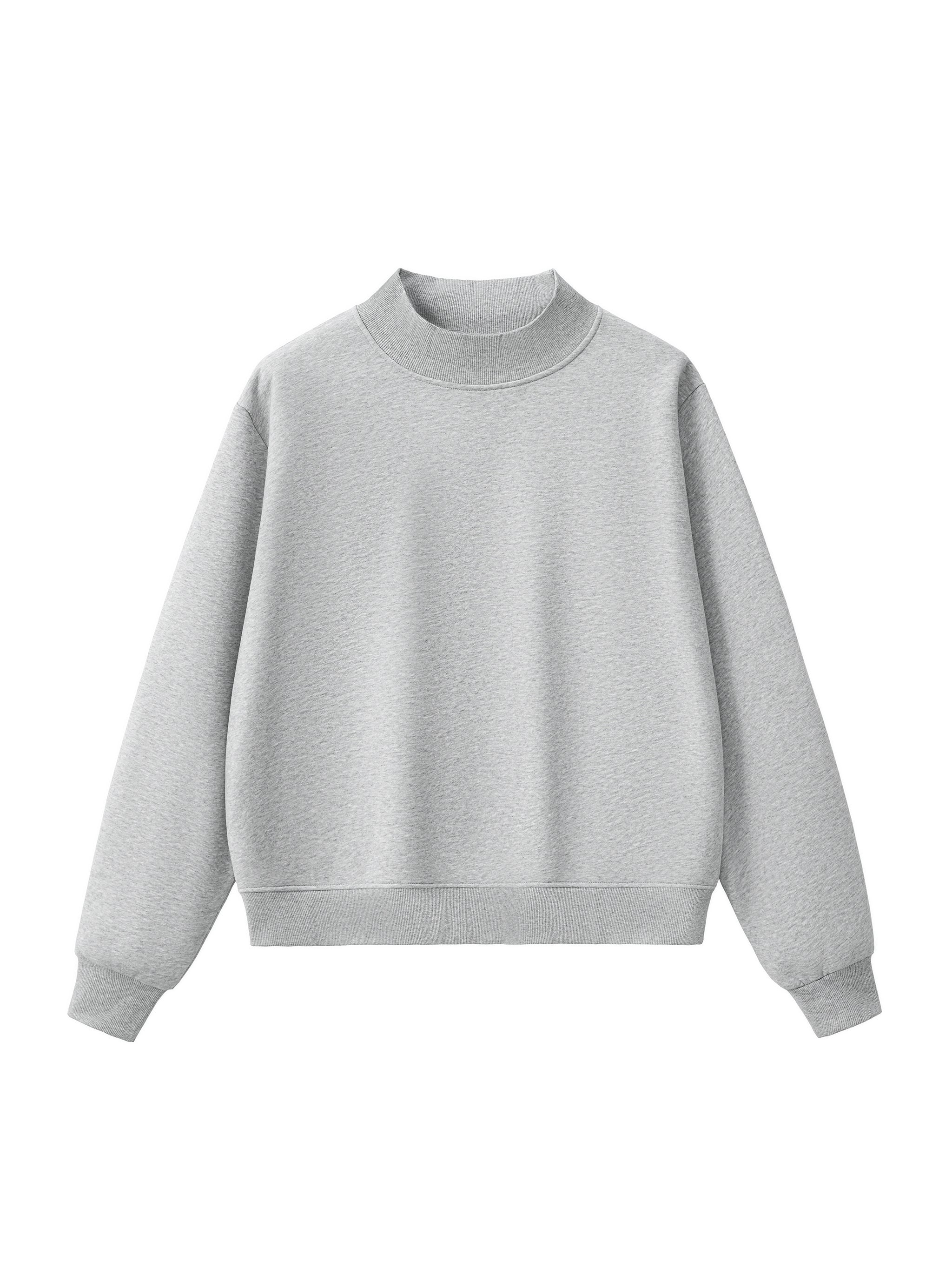 Only At McCarren Park Fleece Mock-Neck Crew Sweatshirt