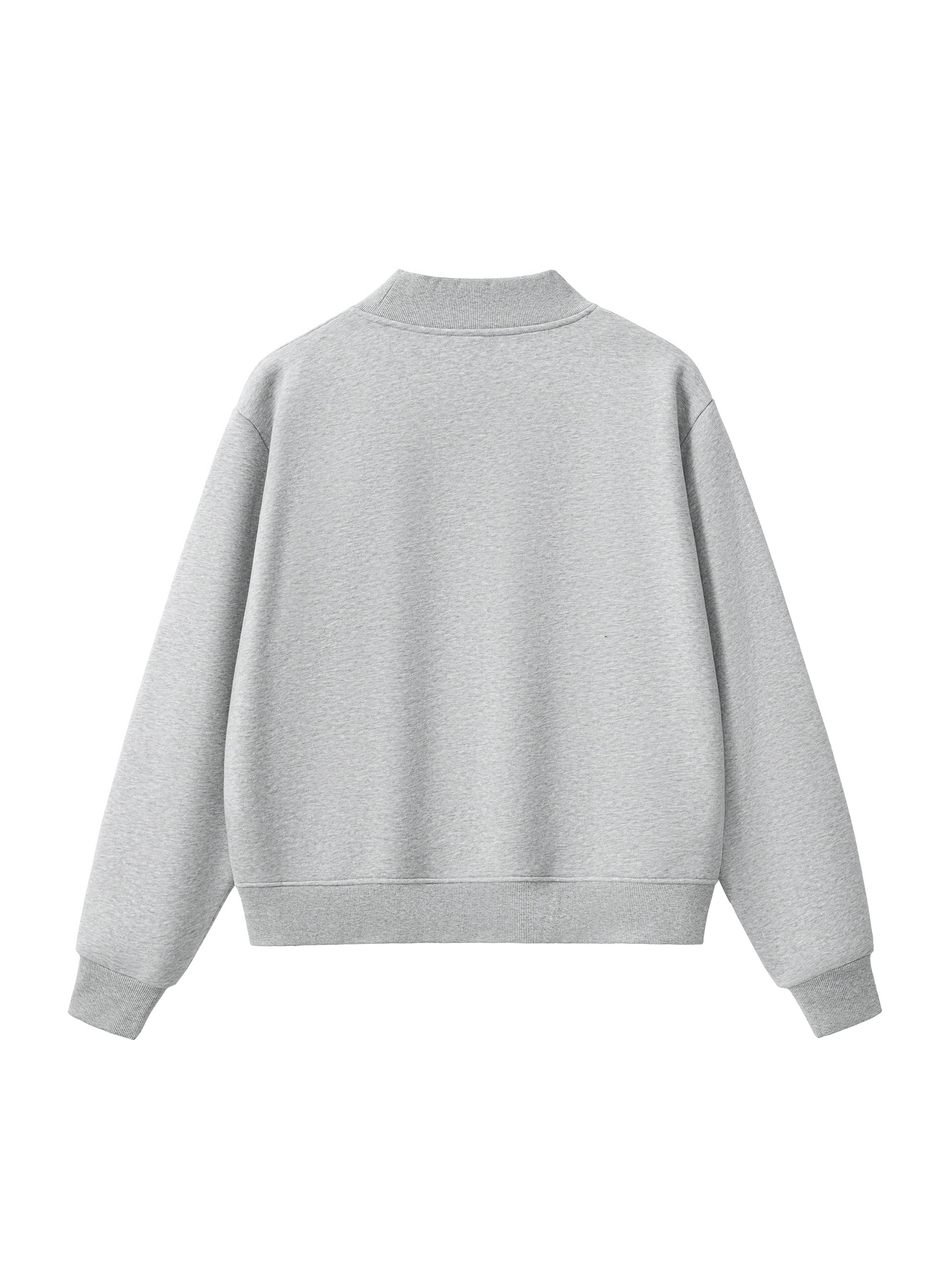 Only At McCarren Park Fleece Mock-Neck Crew Sweatshirt