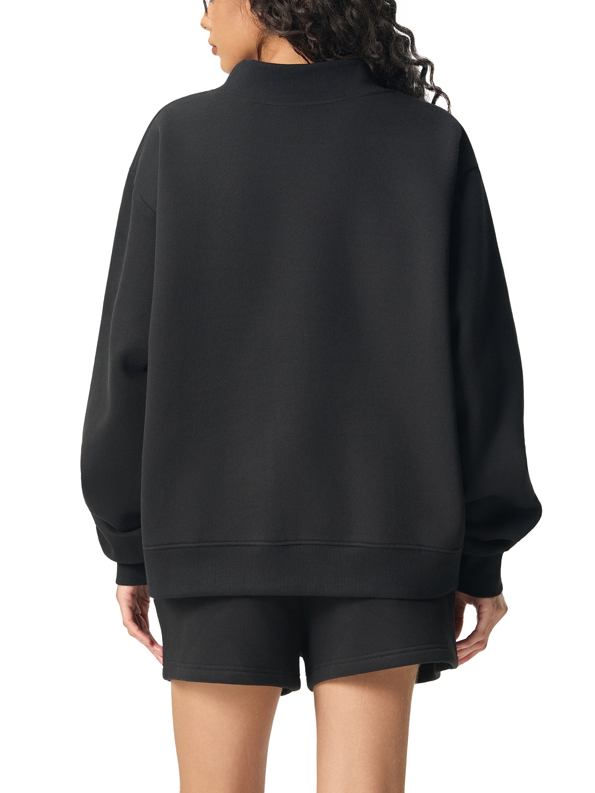 Cherry Mock-Neck Sweatshirt